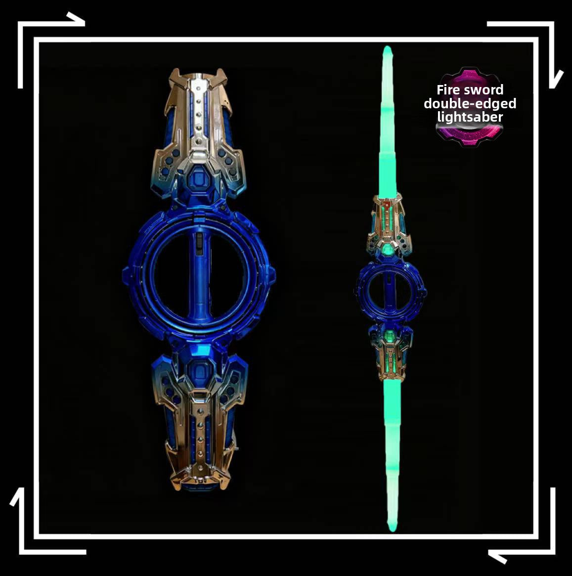 ROTATE™ Dual-Bladed Energy Saber — Retractable & Spinning Light Sword