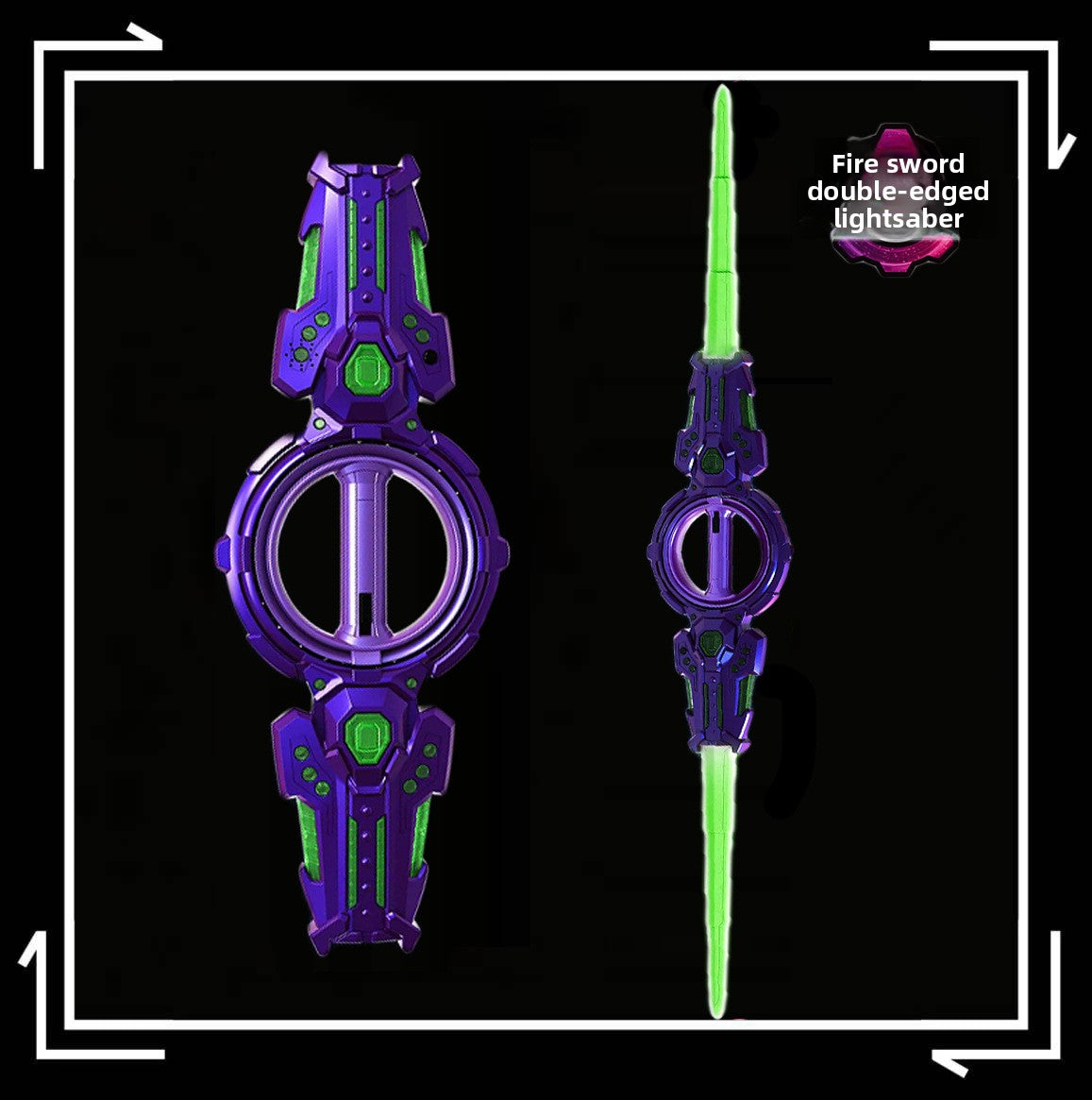 ROTATE™ Dual-Bladed Energy Saber — Retractable & Spinning Light Sword