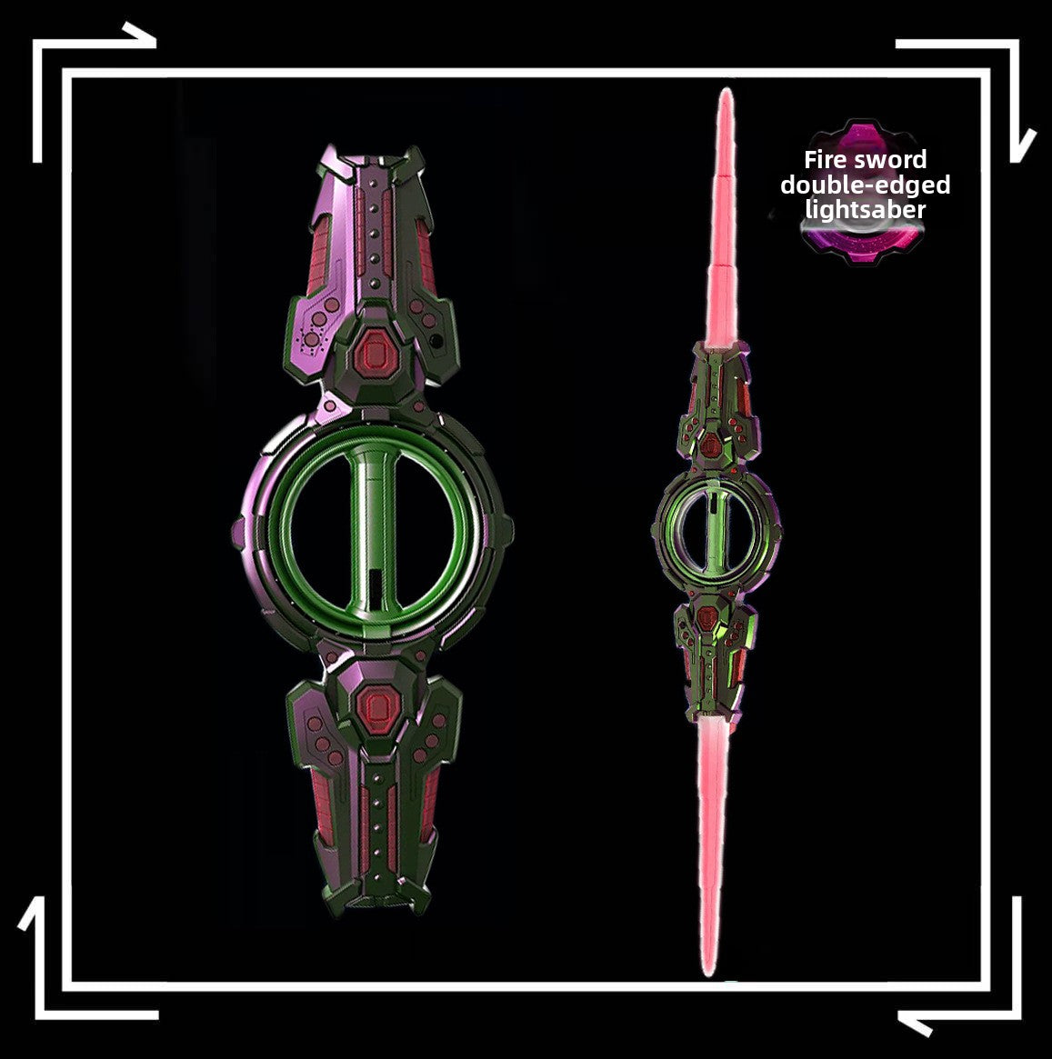 ROTATE™ Dual-Bladed Energy Saber — Retractable & Spinning Light Sword